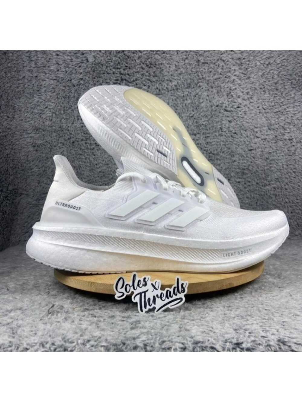Adidas UltraBoost 5 Triple White Size 14 Men Running ID8813